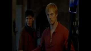 Merlin-S05E03 funny moments. The Ghost of Uther Pendragon