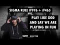 SIGMA RULE 976 476 ZGOD SAVAGE REPLY