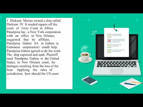 1 Dickson Marine owned a ship called Dickson IV It needed repairs off the coast of Ivory Coast in...