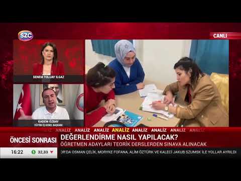 Genel Başkanımız Kadem Özbay, Sözcü Televizyonu`nda yayınlanan Öncesi Sonrası programında gazeteci Senem Ilgaz`ın canlı yayın konuğu oldu ve ÖMK (Öğretmenlik Meslek Kanunu) ile ilgili açıklamalarda bulundu. | EĞİTİM İŞ