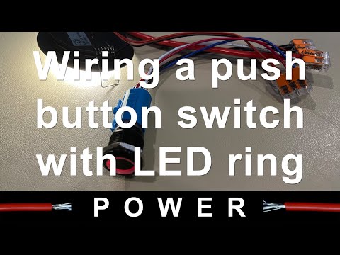 Wiring a Push Button Switch with LED ring light