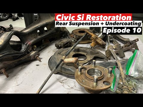 AHC EM1 Restoration Project - Disassemble Rear Suspension | 3M Undercoating  (Episode 10)