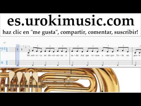 Como Tocar Tuba J. Balvin, Willy William - Mi Gente Tablatura Parte#2 um-i927