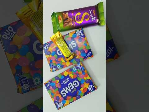 Cadbury Gems Chocolate Box Vs Cadbury DairyMilk Silk Chocolate Vs 5Star Chocolate 02