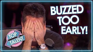 Judges BUZZ TOO EARLY On Britain&#39;s Got Talent! | Top Talent