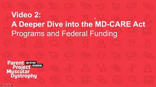 MD-CARE Act: Programs & Federal Funding [Advocacy Hub Ep. 2]