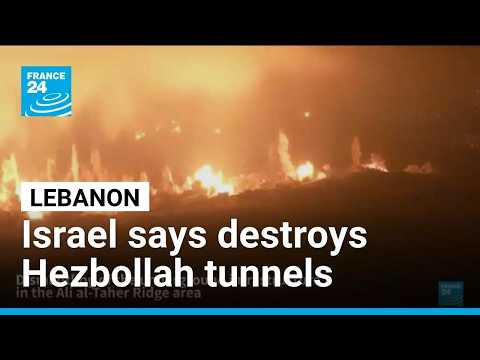 Israel says destroys Hezbollah tunnels as explosions triggers tremor