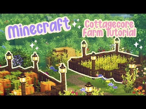 Kelpie The Fox - Aesthetic Farm Tutorial Minecraft 🍓🌿✨ Fairy Fairytail Cottagecore Fairytale Design 🌷 Kelpie The Fox