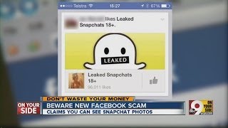 Facebook scam for Snapchat