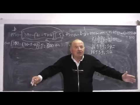 2/2 Lectia 682 - Ordinea efectuarii parantezelor Algoritmul impartirii Teorema impartirii rest Cls 4