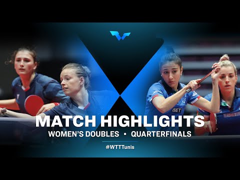 Migot Marie/Gauthier Lucie vs Piccolin Giorgia/Vivarelli Debora | WTT Contender Tunis | WD | QF