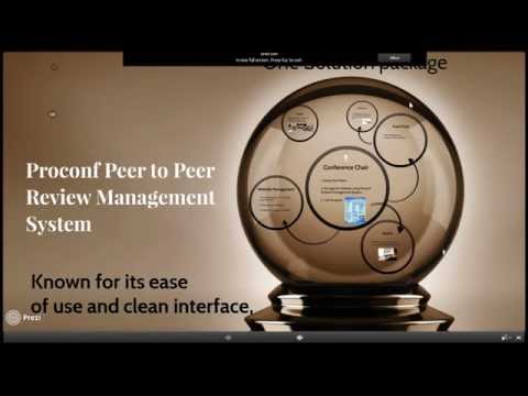 Proconf Peer to Peer Review Management System