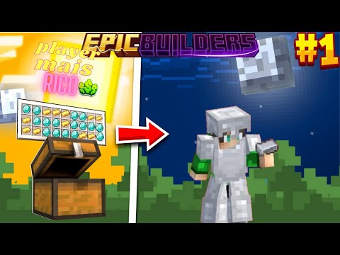 EU VIREI O PLAYER MAIS RICO NESSE SERVIDOR USANDO HACK DE XRAY - EpicBuilders