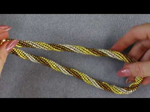How to Make a Seed Beads  Necklace- Twisted Tubular Herringbone
