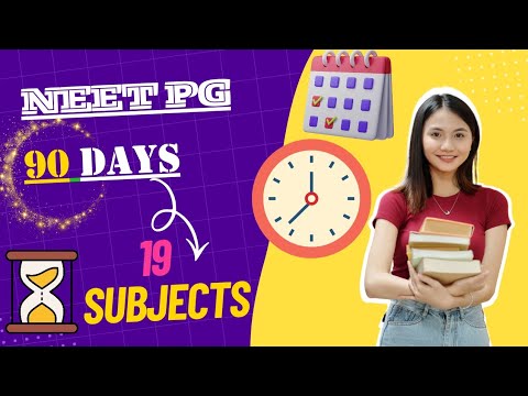 “90 Day Master Plan for NEET PG/INI-CET | Subject-Wise Breakdown” MEDucate @whynotyou28