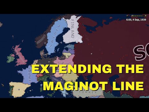 What if the Maginot Line Extended Till The North Sea? | WW2 HOI4 Timelapse
