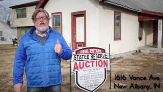 preview picture of video 'Real Estate Auction, 1616 Vance Avenue, New Albany, IN, 47150. Lincoln Crum, Auctioneer.'