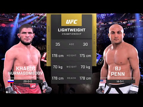 Khabib Nurmagomedov vs B.J. Penn Full Fight - UFC 5 Fight Of The Night