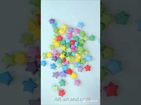 🌟DIY mini 3D stars🌟 #shorts #youtubeshorts #art #craft