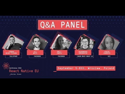 React Native EU 2019: Q&A Panel