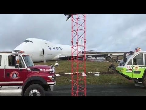 Cargo plane goes off runway at Halifax airport
