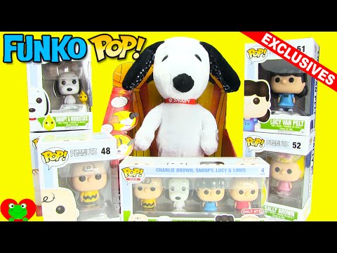Peanuts Movie Funko Pop and Exclusive Minis with Happy Dance Snoopy Video