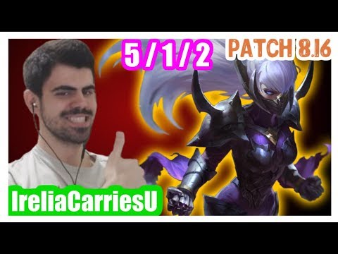 [Partially without sound] IreliaCarriesU | IRELIA vs SION | IRELIA Top | Challenger | Patch 8.16