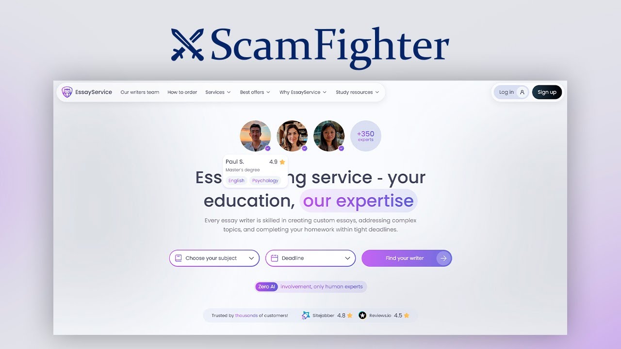 EssayService.com Walkthrough ✏️ How to Place an order — Mystery Shopping by ScamFighter