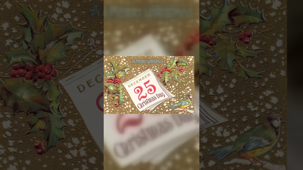 Christmas Postcard, Made in Germany, Divided Back, 1909 Video