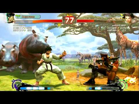 SSF4 AE abo [M.Bison] vs wallas93800 [Makoto]