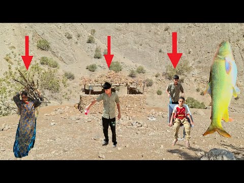 Nomadic life: Exciting fishing in raging rivers|and gathering firewood in the heart of the mountains