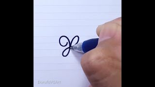 How to Write Letter X x in Cursive Writing for Beginners | French Cursive Handwriting