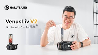 Video thumbnail for VenusLiv V2 Tutorial | Go Live with One Tap 🎥 by Hollyland Technology