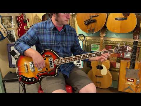 RARE! Teisco Kingston FB2 Violin Bass Sunburst 1967 Japan image 17