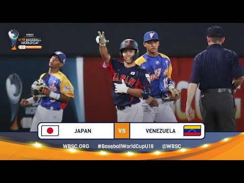 HIGHLIGHTS – Game 24 – Japan vs. Venezuela– WBSC U-18 Baseball World Cup