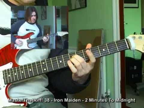 2 Minutes To Midnight by Iron Maiden - Guitar Lesson w/TAB - MasterThatRiff! 38