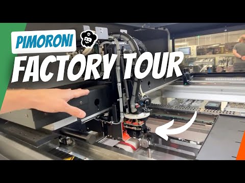 YouTube Thumbnail for Pimoroni Factory Tour (on the Pico W Launch Day)