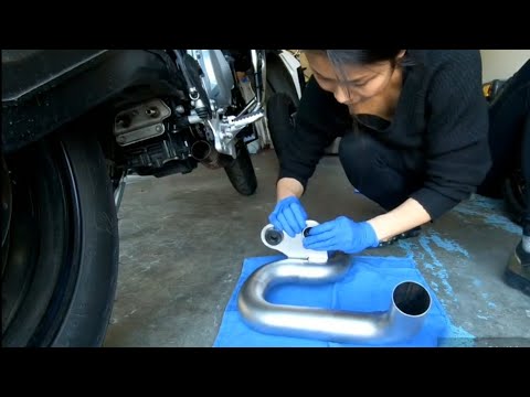 How to install Remus Midpipe exhaust on BMW F750 F850 GS GSA Motorcycle