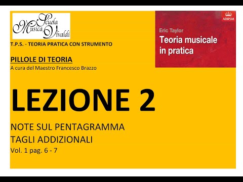 TPS  Pillole di Teoria Musicale - LEZIONE 2 (Francesco Brazzo)