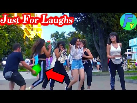 Just For Laughs GAGS | crazy boy in Public Throwing Water On People | Prank💃 Best فقط للضحك