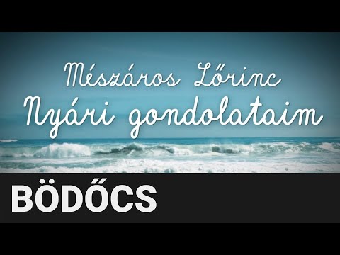 Bödőcs: Mészáros Lőrinc - Nyári gondolataim