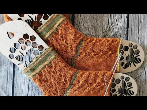 Part 2: Autumn Sock! Knitting Together / Step-by-Step / Reinforced Boomerang Heel