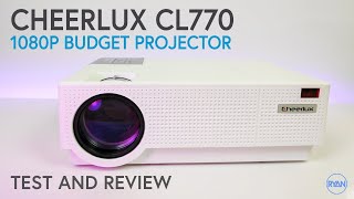 CHEERLUX CL770 LCD 1080p BUDGET Projector REVIEW -  UNDER $200 - I'M IMPRESSED! (2019)