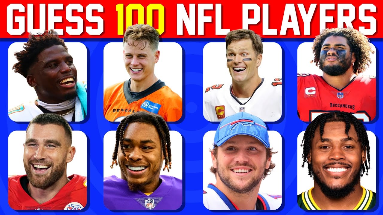 Guess 100 NFL Players in 3 Seconds Each!
