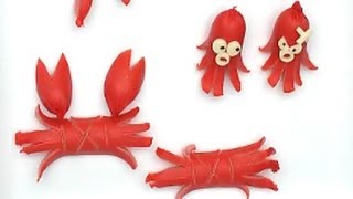 たこウィンナーとカニの作り方