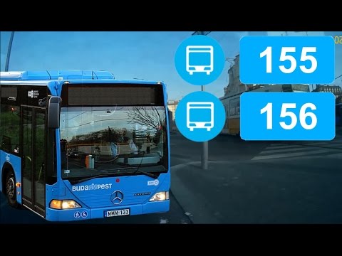 BKV 155,156-os busz útvonala (Széll Kálmán tér M - Zugligeti út - Dániel út - Széll Kálmán tér M)