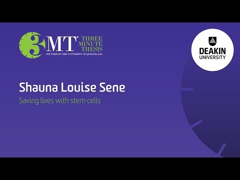 2018 Deakin University - Three Minute Thesis (3MT) - Shauna Louise Sene