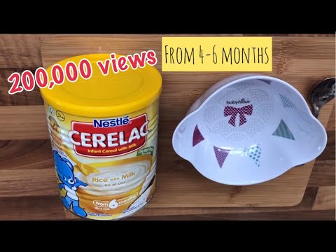 Review : How to make CERELAC Infant Cereal with Milk from 4-6 months |Rice with Milk|