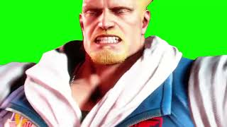 surprised Guile green screen