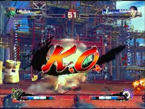SSF4 AE: jetultra (Blanka) vs friskierfrank (Ryu) - Ranked Match